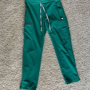 Hunter Green Yola Skinny Scrub Pants Petite XS